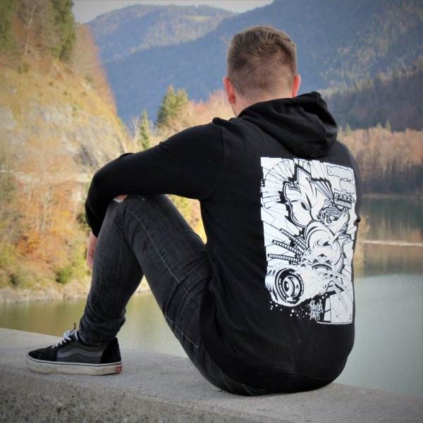 organic hoodie schwarz