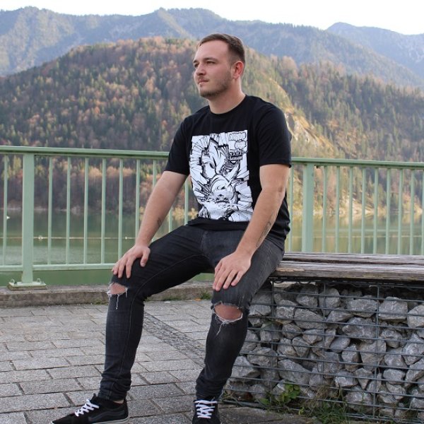 Herren T-Shirt | Drift & Style Writing JP