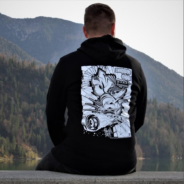 organic hoodie schwarz