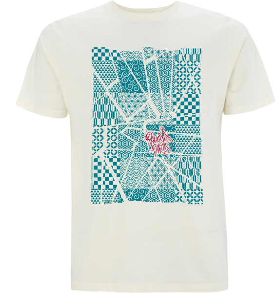 T-Shirt Ecru | Wagara Pattern